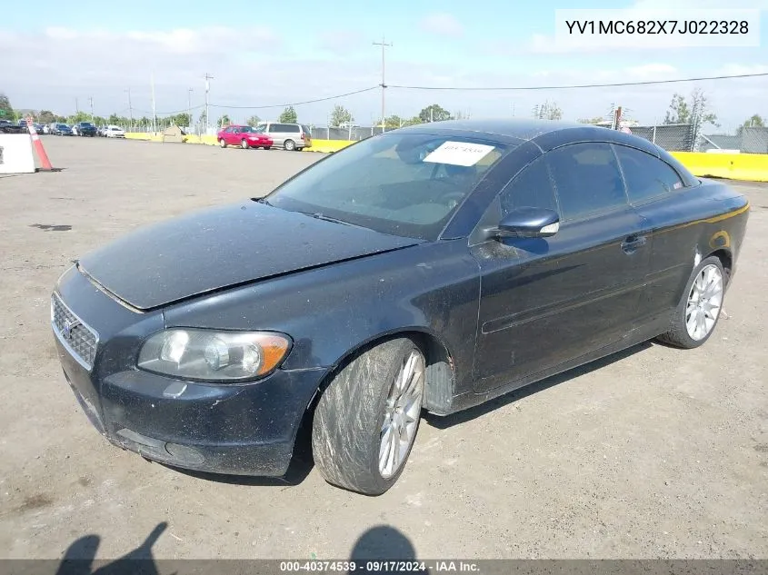 2007 Volvo C70 T5 VIN: YV1MC682X7J022328 Lot: 40374539