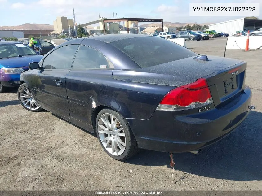 YV1MC682X7J022328 2007 Volvo C70 T5