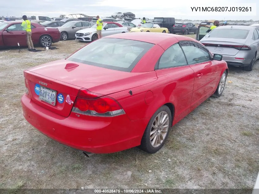 2007 Volvo C70 T5 VIN: YV1MC68207J019261 Lot: 40528475