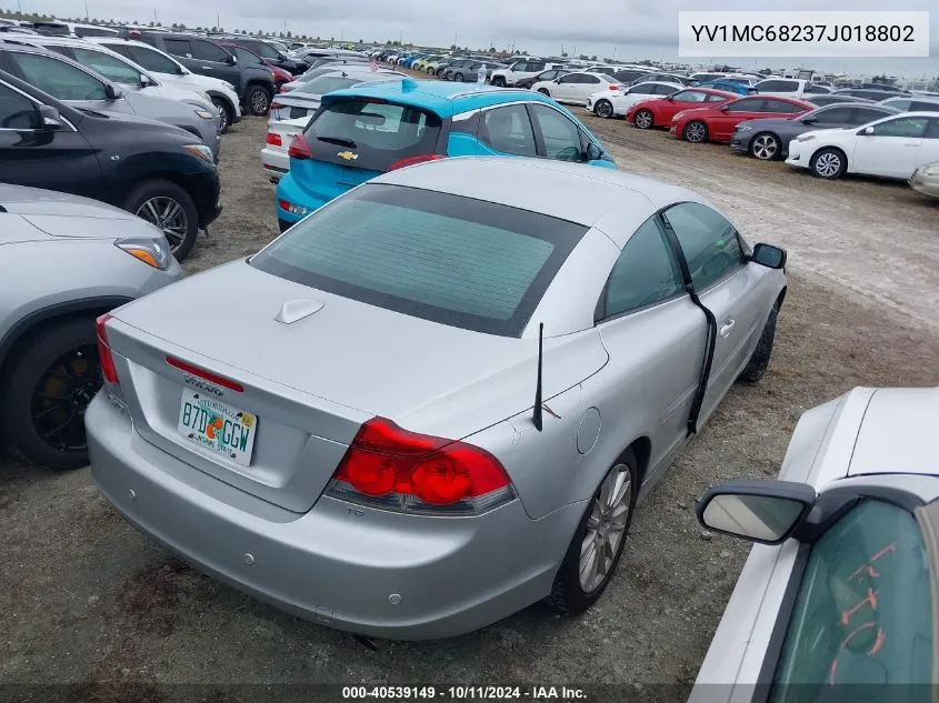 2007 Volvo C70 T5 VIN: YV1MC68237J018802 Lot: 40539149