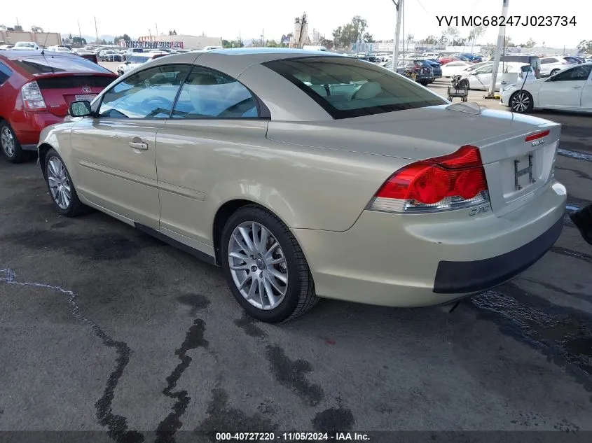 2007 Volvo C70 T5 VIN: YV1MC68247J023734 Lot: 40727220