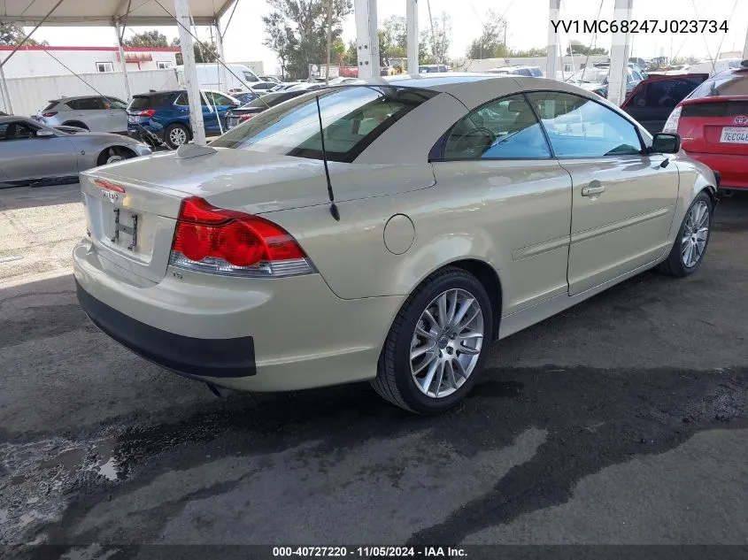 2007 Volvo C70 T5 VIN: YV1MC68247J023734 Lot: 40727220