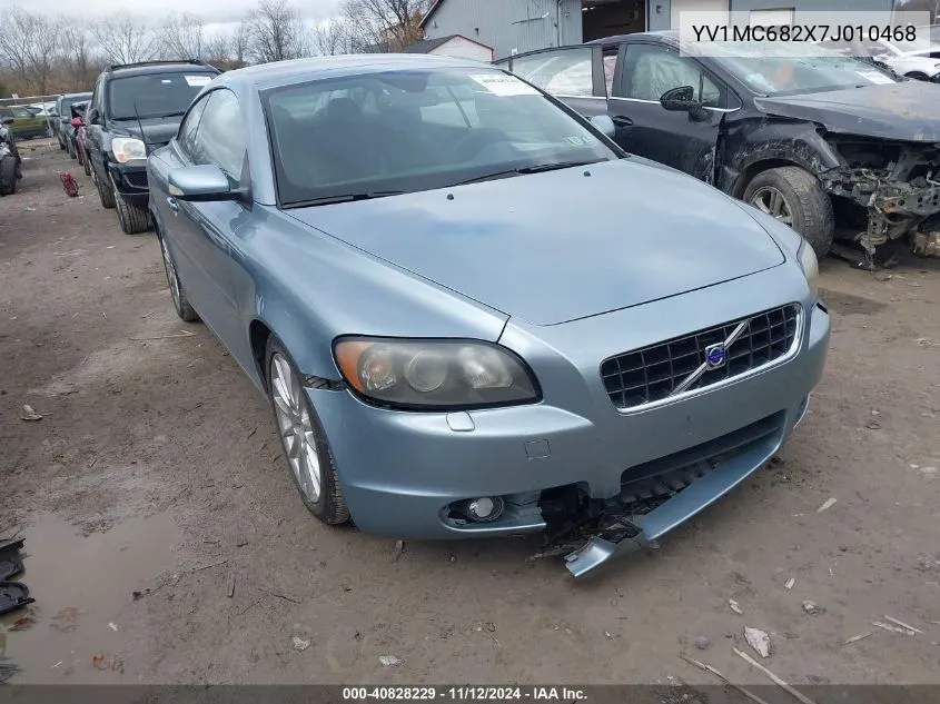 2007 Volvo C70 T5 VIN: YV1MC682X7J010468 Lot: 40828229