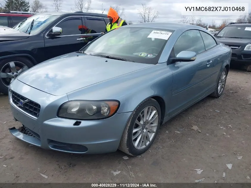 2007 Volvo C70 T5 VIN: YV1MC682X7J010468 Lot: 40828229