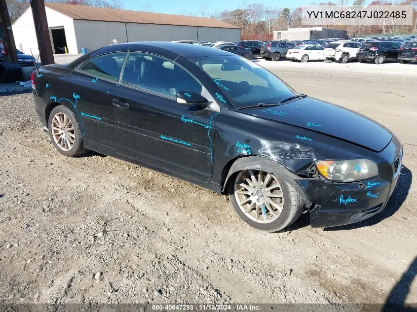 YV1MC68247J022485 2007 Volvo C70 T5