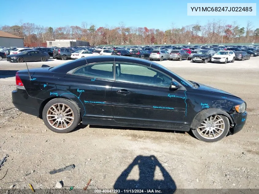 YV1MC68247J022485 2007 Volvo C70 T5