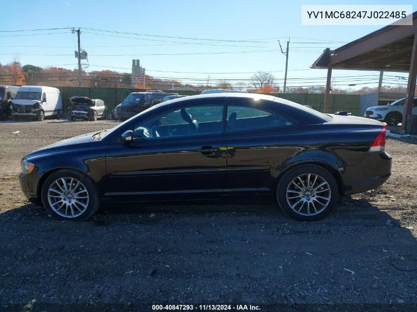 YV1MC68247J022485 2007 Volvo C70 T5