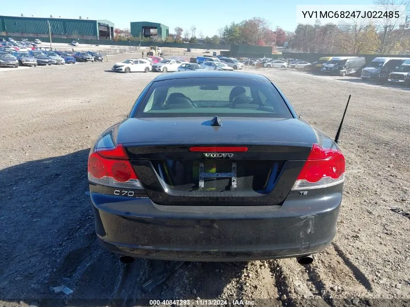 YV1MC68247J022485 2007 Volvo C70 T5