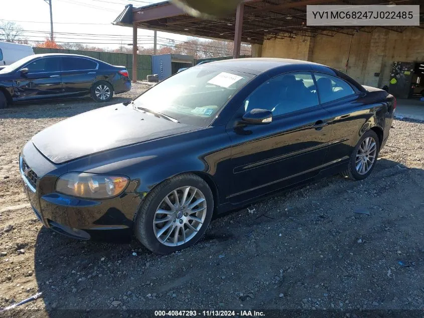 YV1MC68247J022485 2007 Volvo C70 T5