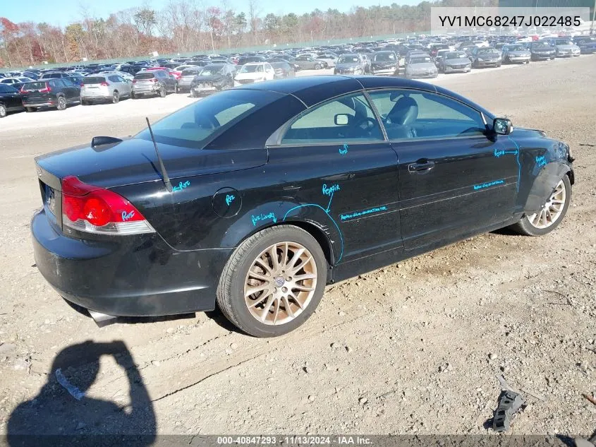 YV1MC68247J022485 2007 Volvo C70 T5