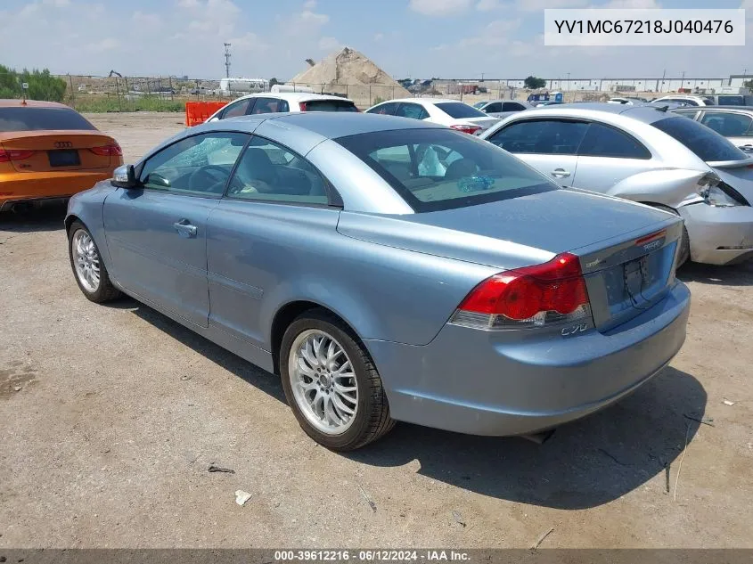 YV1MC67218J040476 2008 Volvo C70 T5