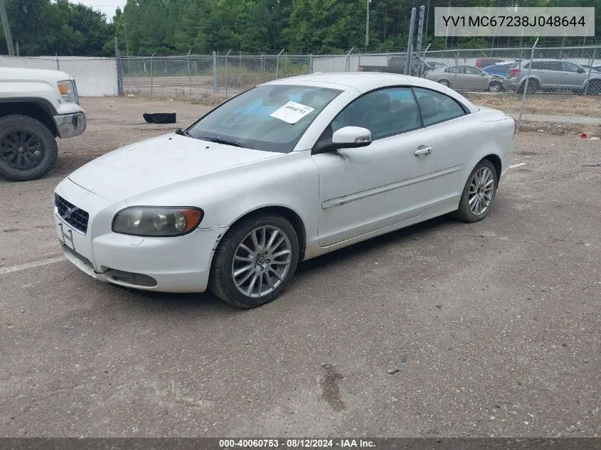 2008 Volvo C70 T5 VIN: YV1MC67238J048644 Lot: 40060753