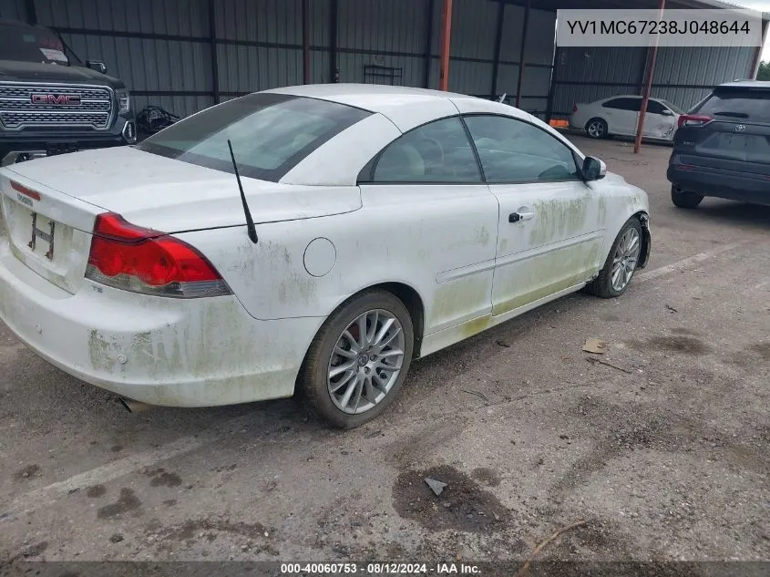 2008 Volvo C70 T5 VIN: YV1MC67238J048644 Lot: 40060753