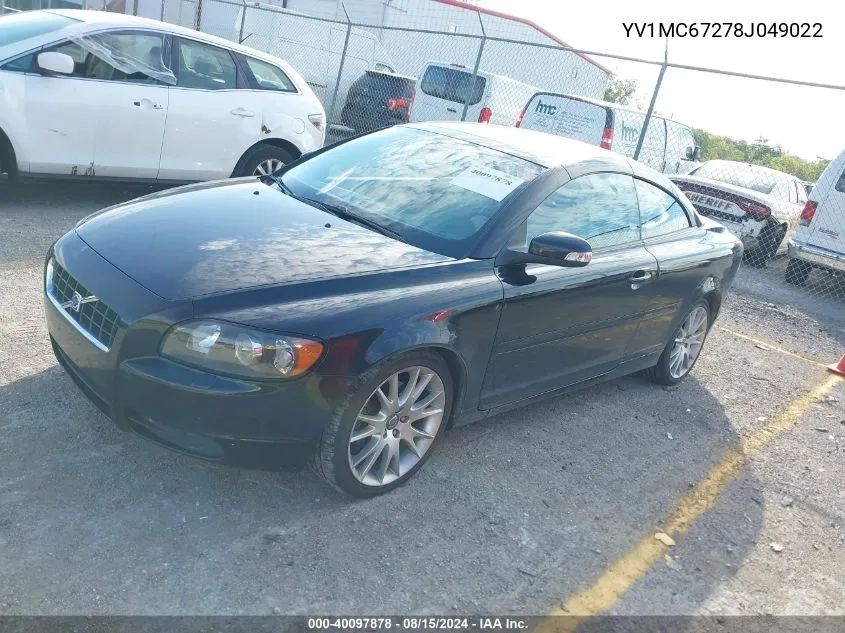 YV1MC67278J049022 2008 Volvo C70 T5