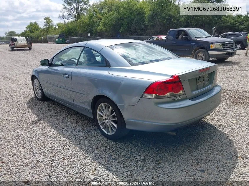 YV1MC67268J058391 2008 Volvo C70 T5