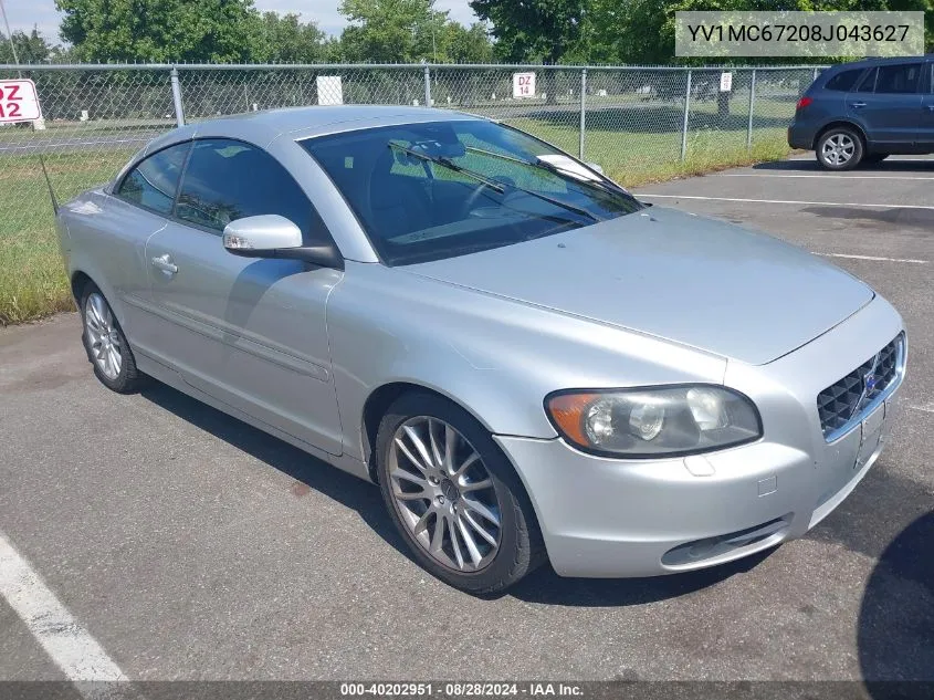 2008 Volvo C70 T5 VIN: YV1MC67208J043627 Lot: 40202951