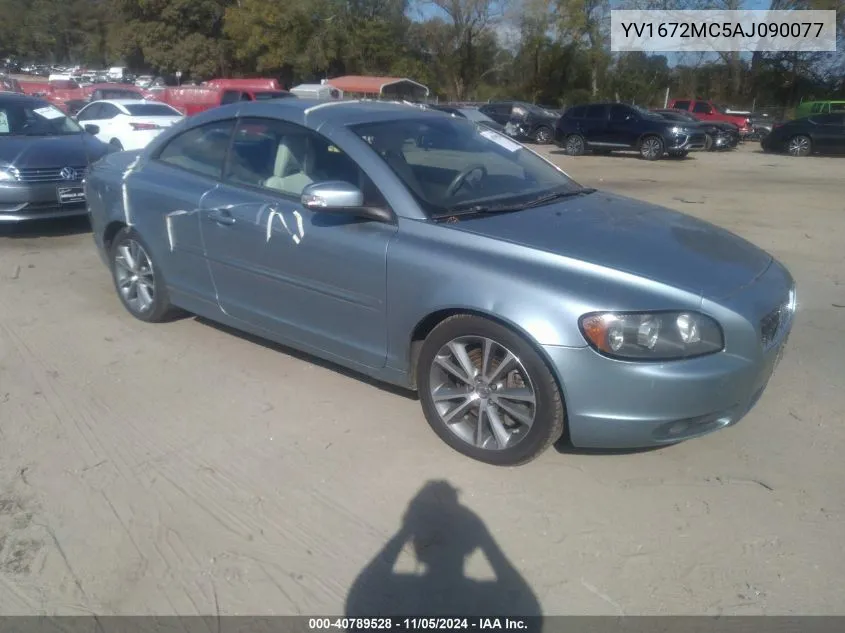 2010 Volvo C70 T5 VIN: YV1672MC5AJ090077 Lot: 40789528