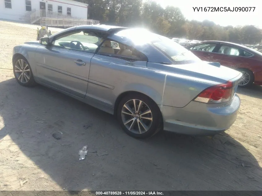 2010 Volvo C70 T5 VIN: YV1672MC5AJ090077 Lot: 40789528