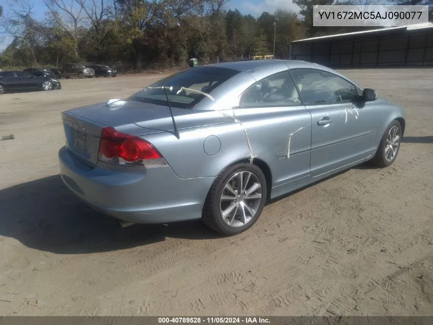 YV1672MC5AJ090077 2010 Volvo C70 T5