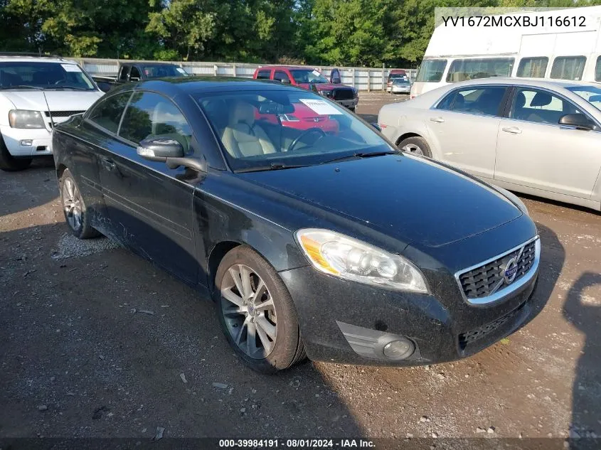 2011 Volvo C70 T5 VIN: YV1672MCXBJ116612 Lot: 39984191