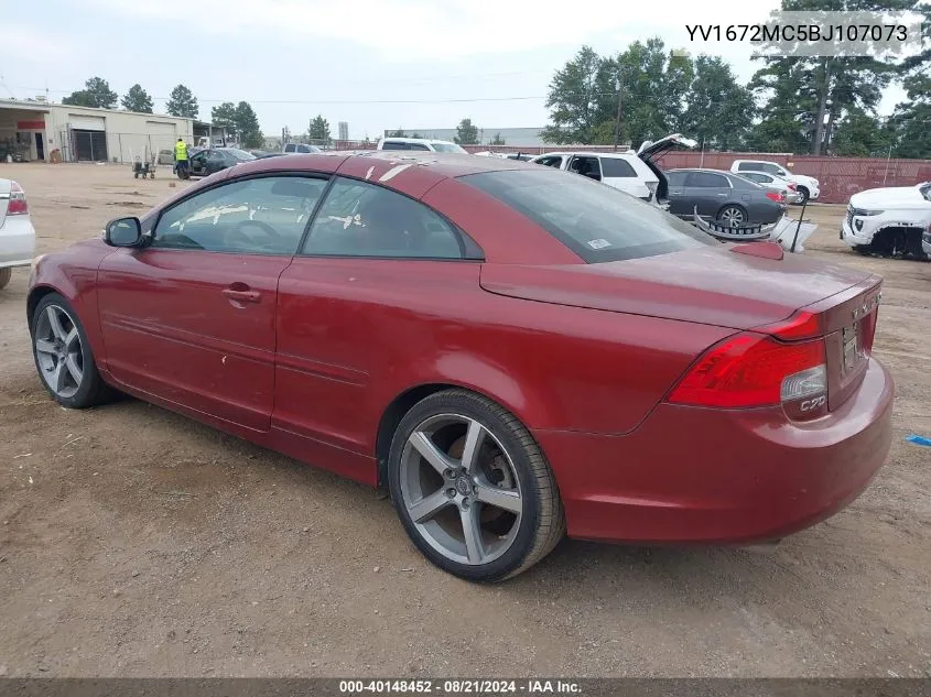 2011 Volvo C70 T5 VIN: YV1672MC5BJ107073 Lot: 40148452