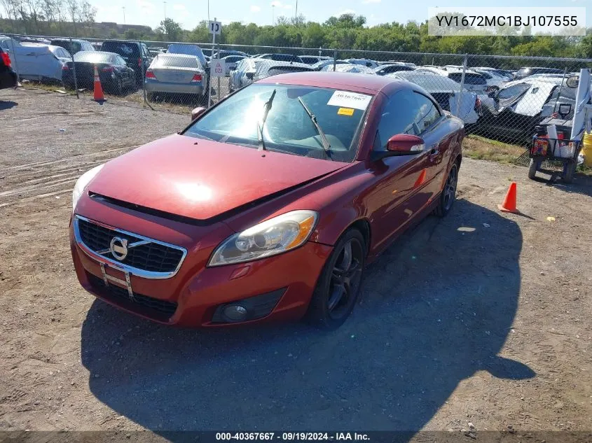 2011 Volvo C70 T5 VIN: YV1672MC1BJ107555 Lot: 40367667