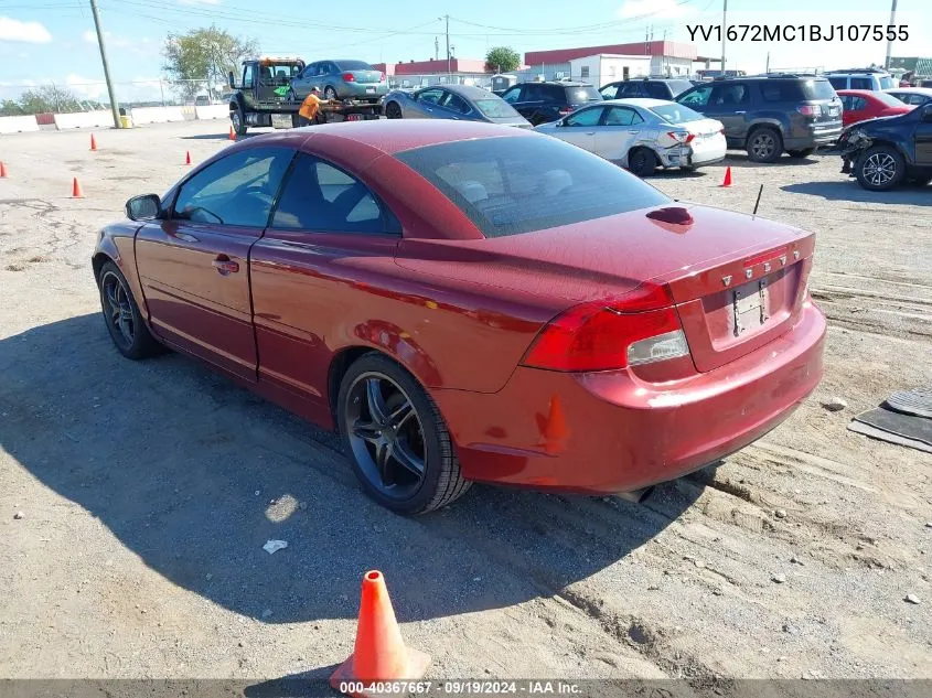 2011 Volvo C70 T5 VIN: YV1672MC1BJ107555 Lot: 40367667