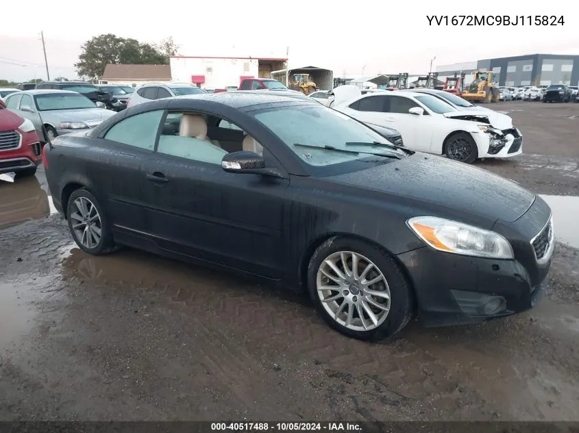 2011 Volvo C70 T5 VIN: YV1672MC9BJ115824 Lot: 40517488