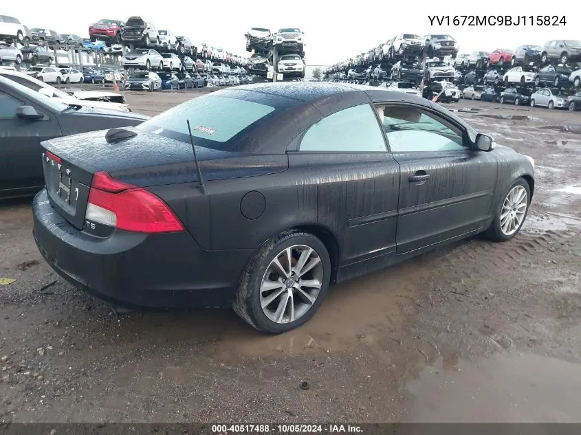 2011 Volvo C70 T5 VIN: YV1672MC9BJ115824 Lot: 40517488