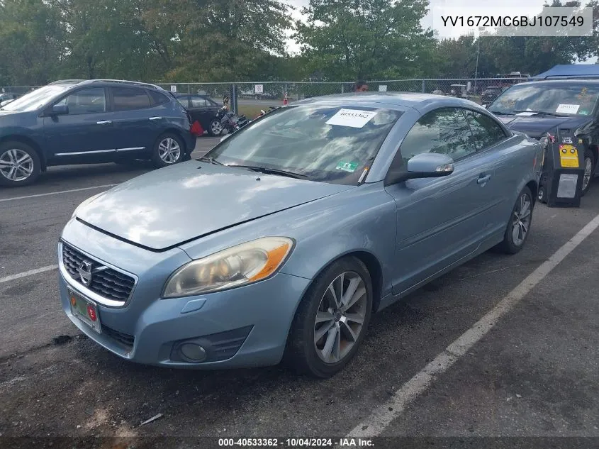 2011 Volvo C70 T5 VIN: YV1672MC6BJ107549 Lot: 40533362