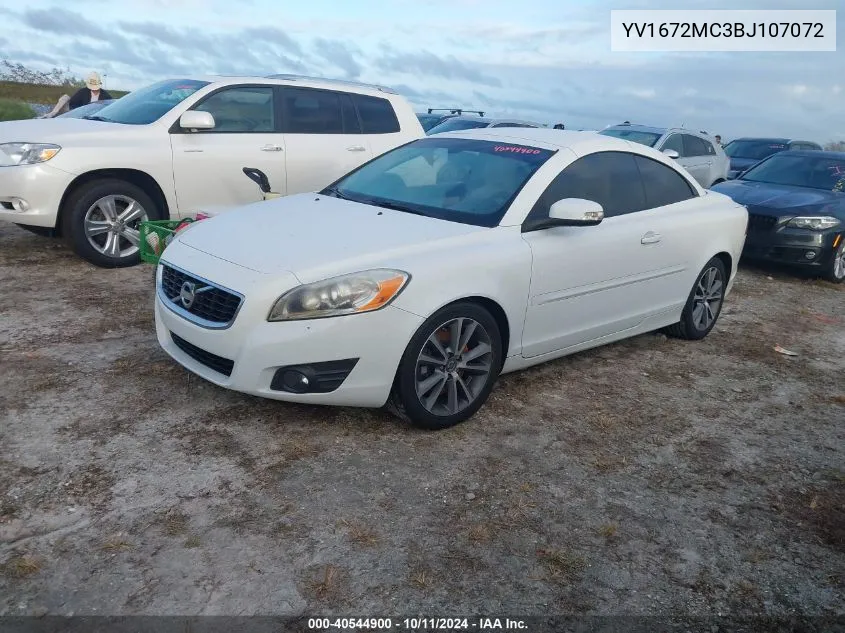 2011 Volvo C70 T5 VIN: YV1672MC3BJ107072 Lot: 40544900