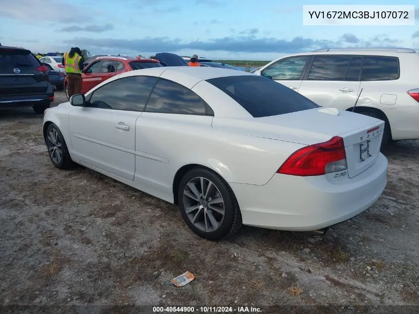 2011 Volvo C70 T5 VIN: YV1672MC3BJ107072 Lot: 40544900