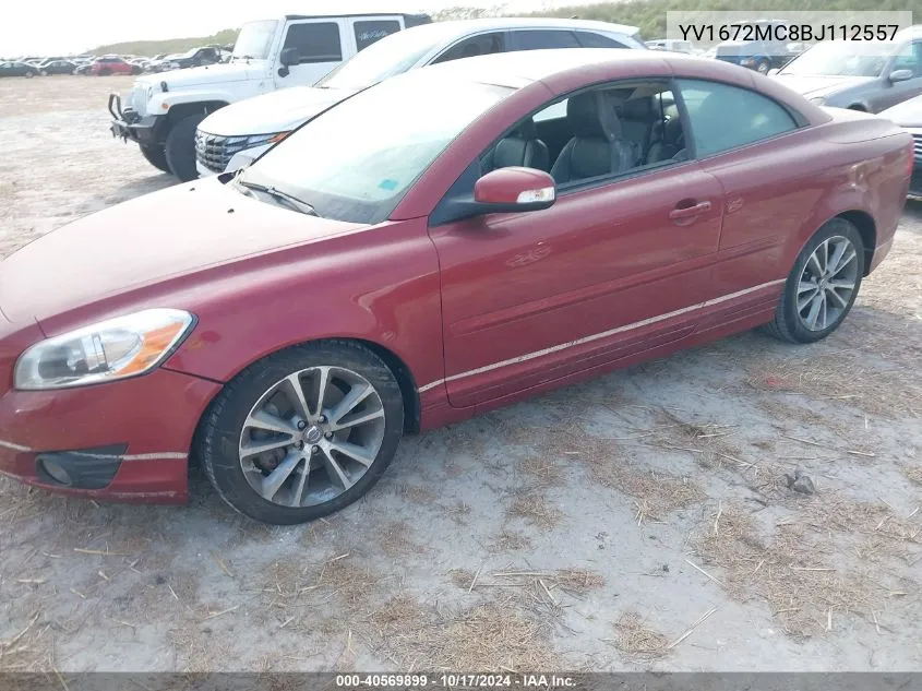 2011 Volvo C70 T5 VIN: YV1672MC8BJ112557 Lot: 40569899