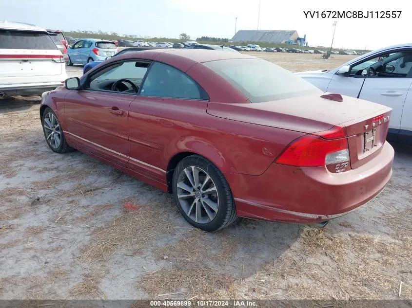 2011 Volvo C70 T5 VIN: YV1672MC8BJ112557 Lot: 40569899