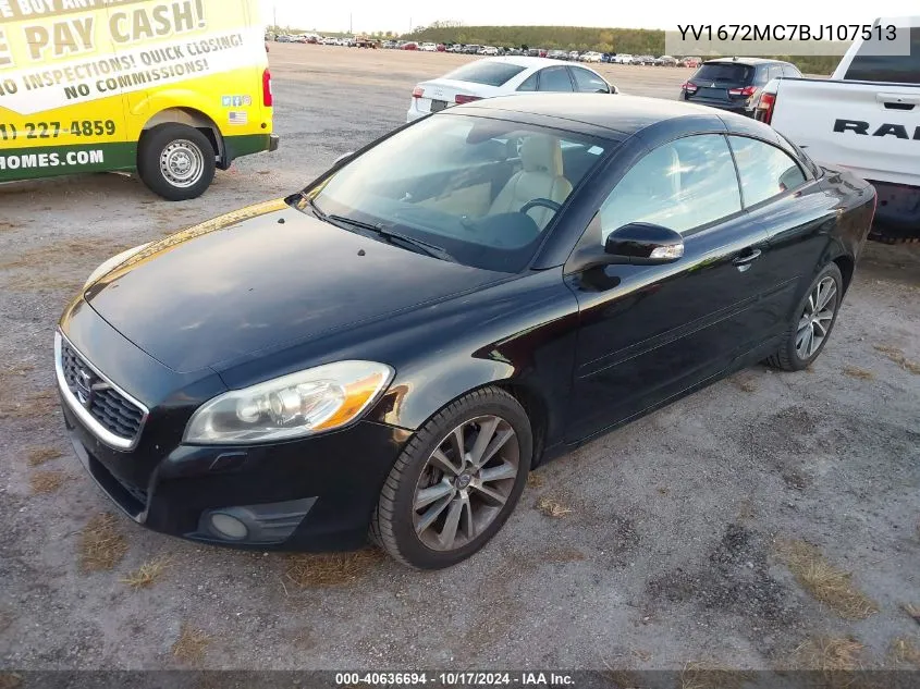 2011 Volvo C70 T5 VIN: YV1672MC7BJ107513 Lot: 40636694