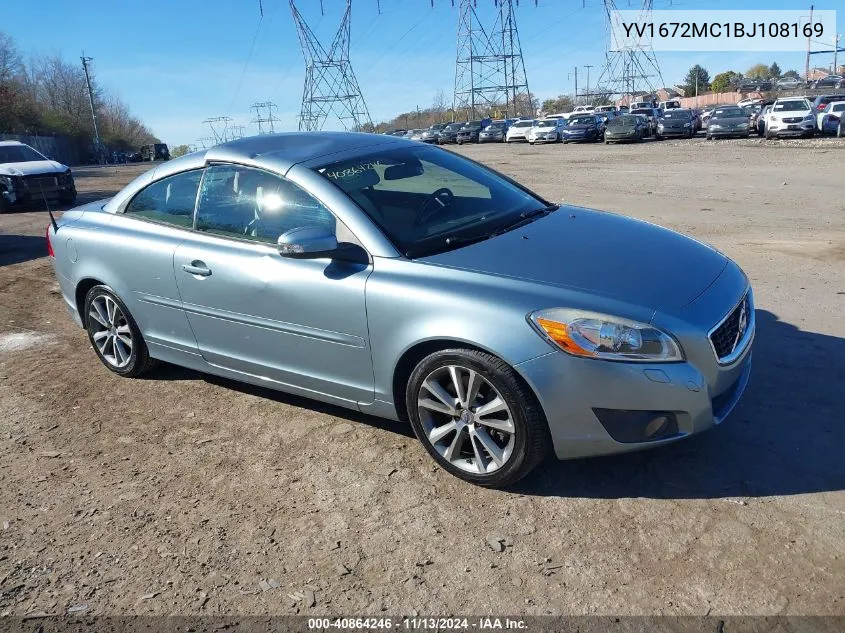 2011 Volvo C70 T5 VIN: YV1672MC1BJ108169 Lot: 40864246