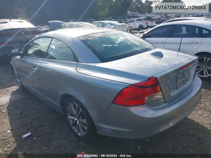 2012 Volvo C70 T5/T5 Platinum/T5 Premier Plus VIN: YV1672MC6CJ129083 Lot: 40356962