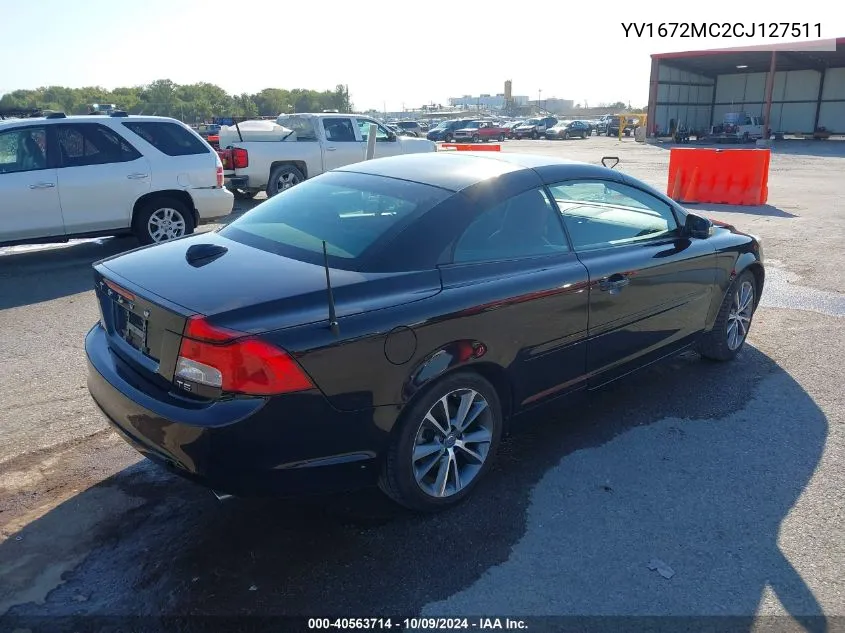 2012 Volvo C70 T5 VIN: YV1672MC2CJ127511 Lot: 40563714