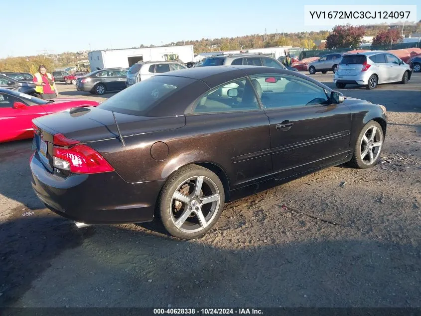 2012 Volvo C70 T5 VIN: YV1672MC3CJ124097 Lot: 40628338