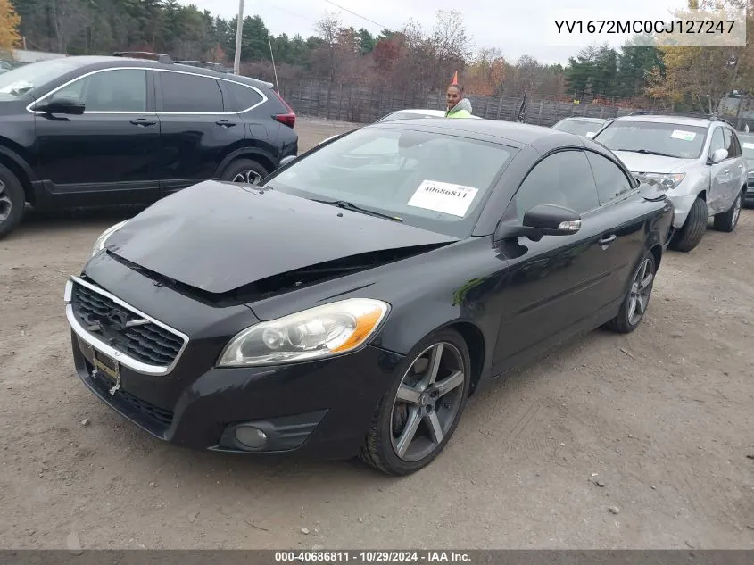 2012 Volvo C70 T5 VIN: YV1672MC0CJ127247 Lot: 40686811