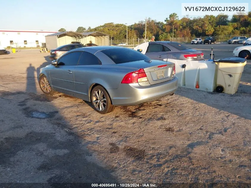 2012 Volvo C70 VIN: YV1672MCXCJ129622 Lot: 40695491