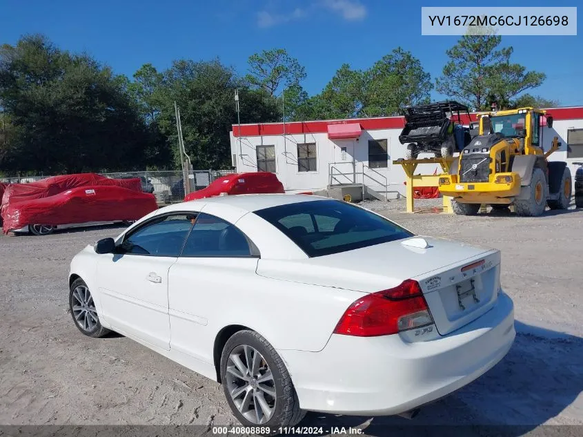 2012 Volvo C70 T5/T5 Platinum/T5 Premier Plus VIN: YV1672MC6CJ126698 Lot: 40808889