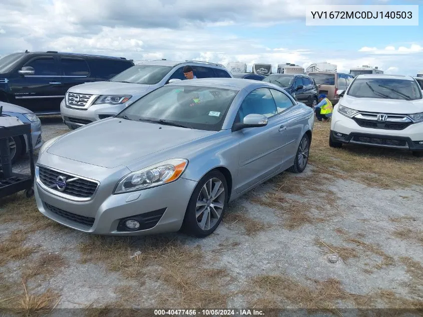 2013 Volvo C70 T5 VIN: YV1672MC0DJ140503 Lot: 40477456