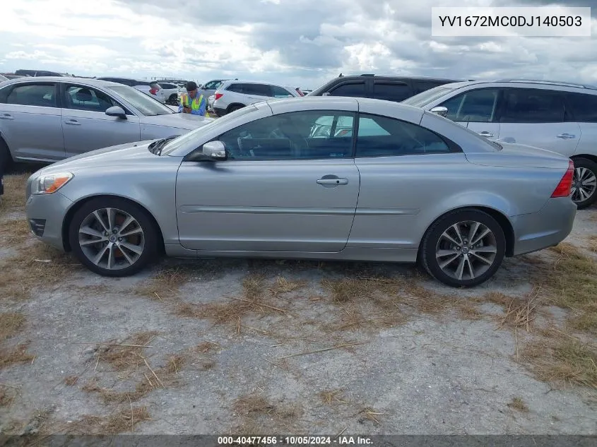 YV1672MC0DJ140503 2013 Volvo C70 T5