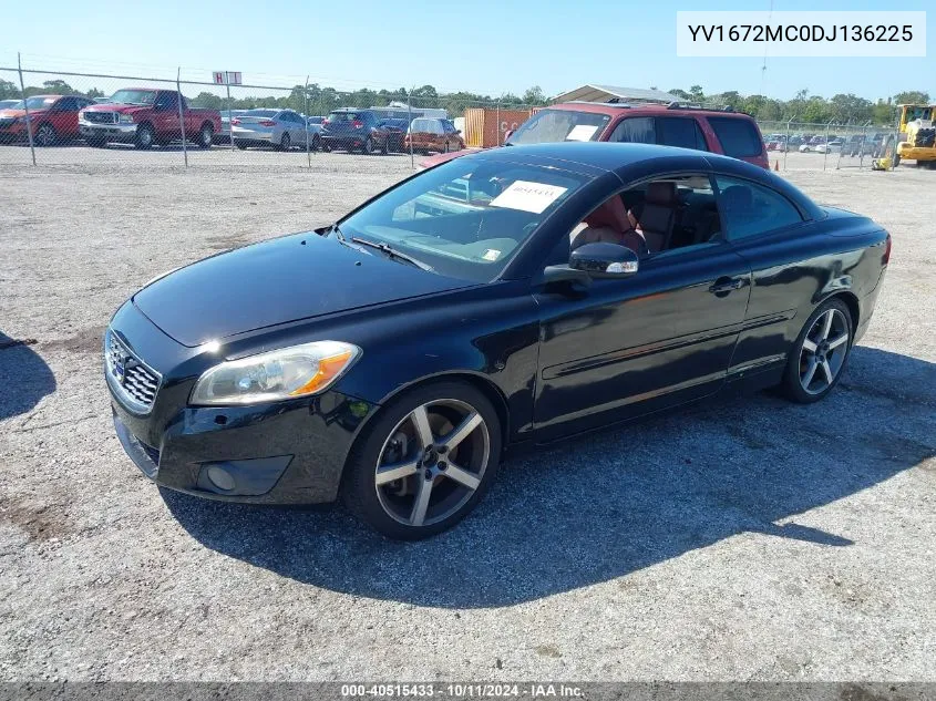 2013 Volvo C70 T5 VIN: YV1672MC0DJ136225 Lot: 40515433