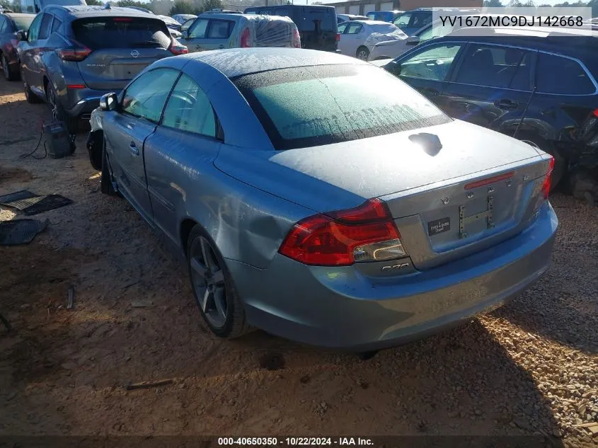 2013 Volvo C70 T5 VIN: YV1672MC9DJ142668 Lot: 40650350