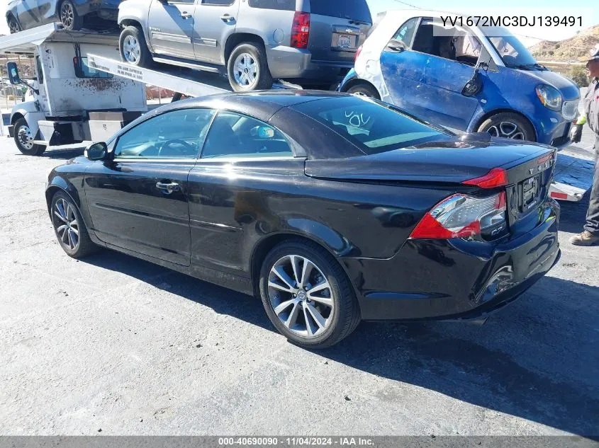 2013 Volvo C70 T5 VIN: YV1672MC3DJ139491 Lot: 40690090