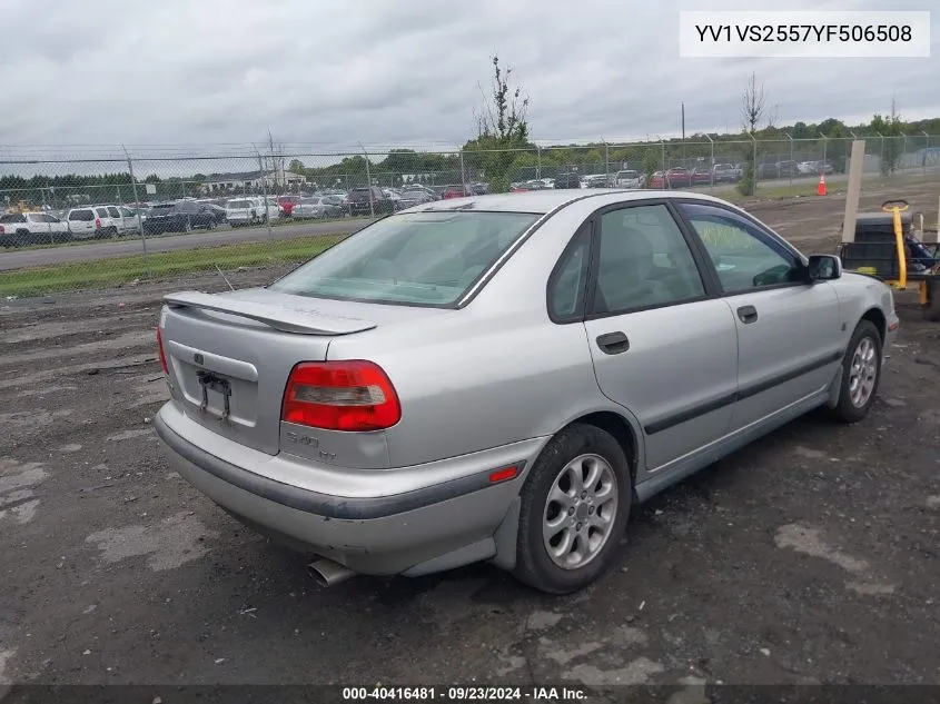 YV1VS2557YF506508 2000 Volvo S40 A/As