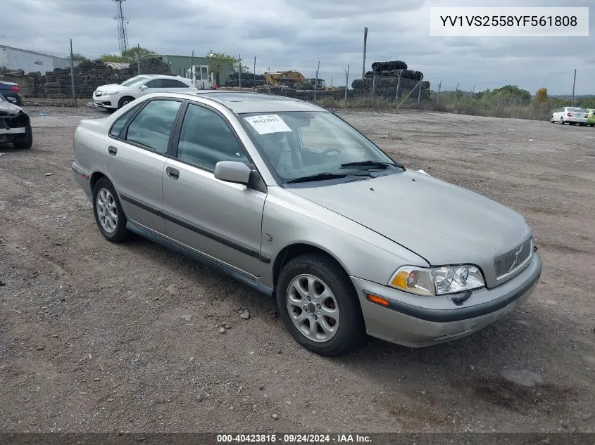 YV1VS2558YF561808 2000 Volvo S40 A/As