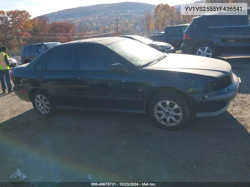 2000 Volvo S40 A/As VIN: YV1VS2555YF436541 Lot: 40670731